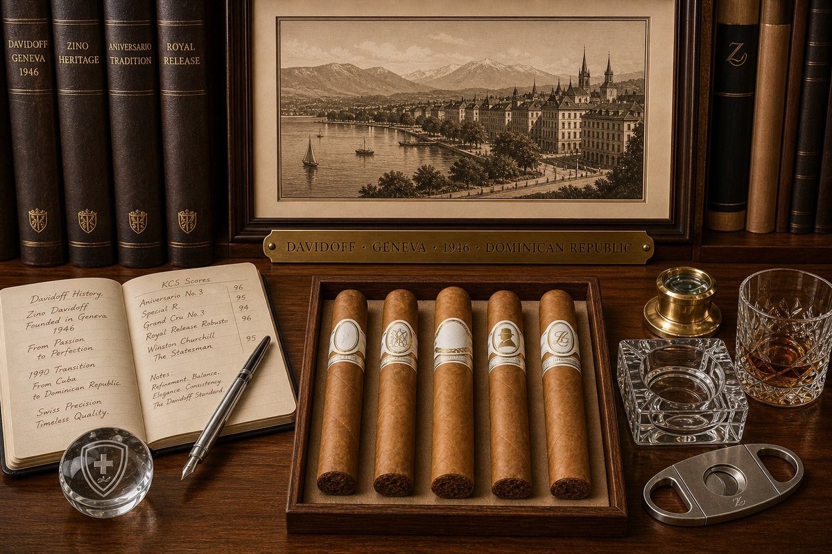 Davidoff Aniversario series in editorial display